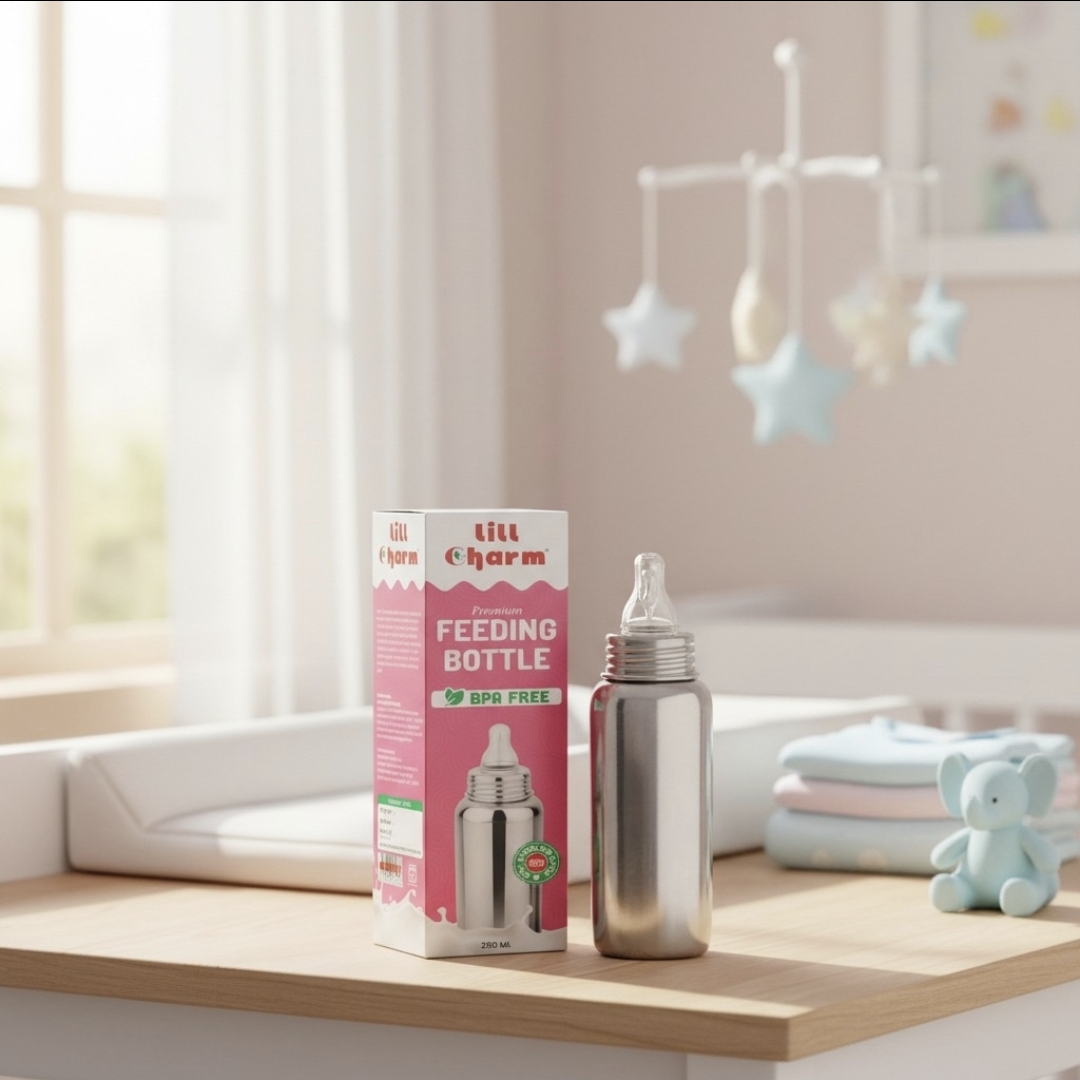 Premium Stainless Steel Feeding Bottle